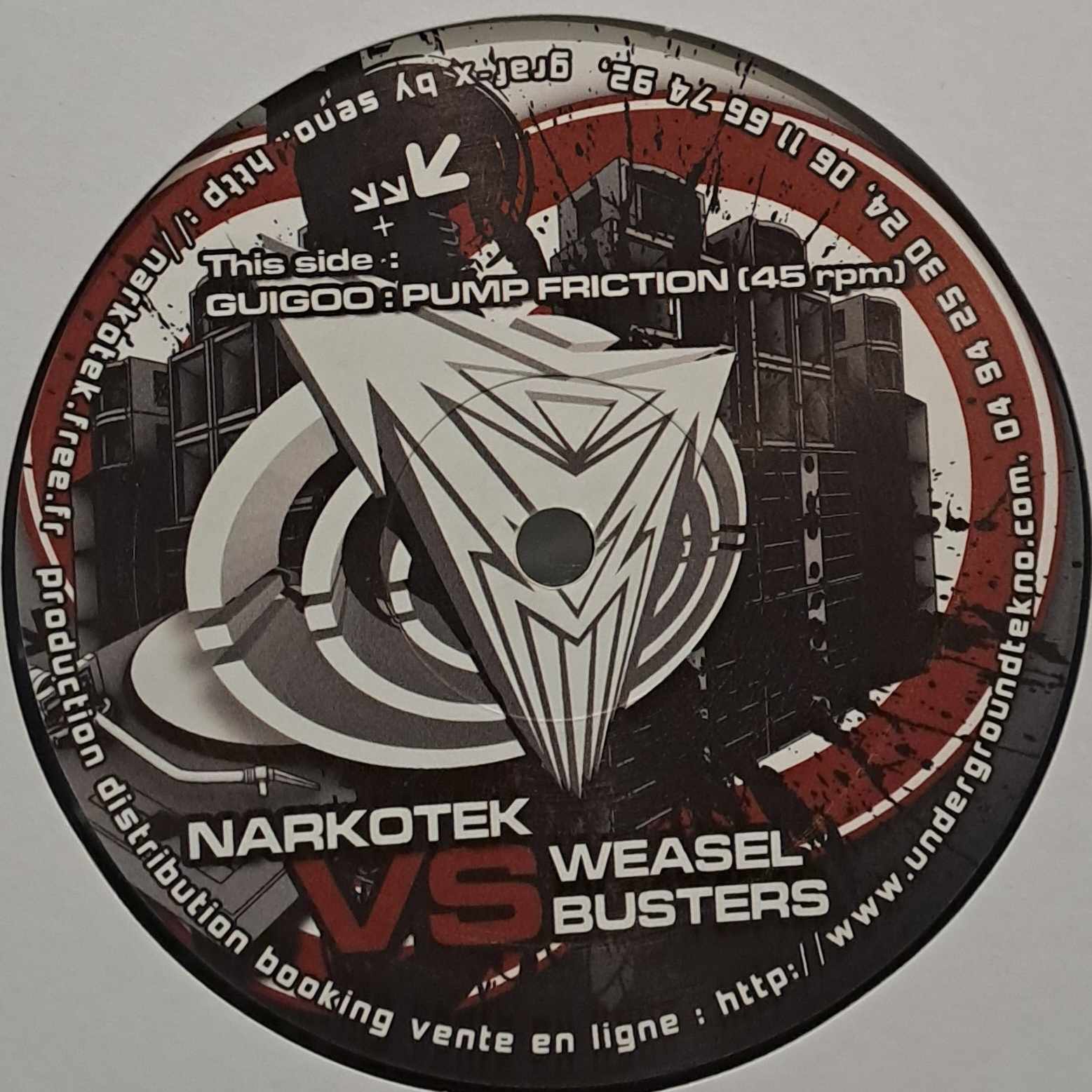 Narkotek VS Weasel Busters 01 - vinyle freetekno